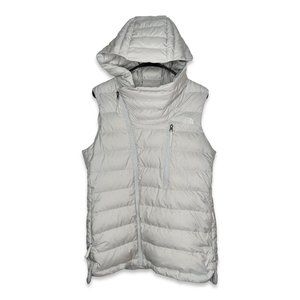 North Face Women's 500 Down Niche Vest Puffer Jacket Coat Off White Medium